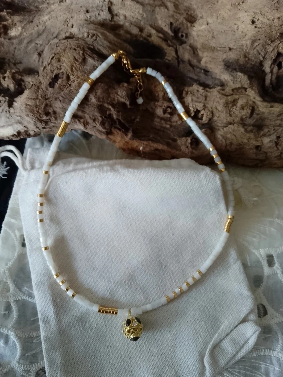 Collier pendentif talisman pierres naturelles – photo 5